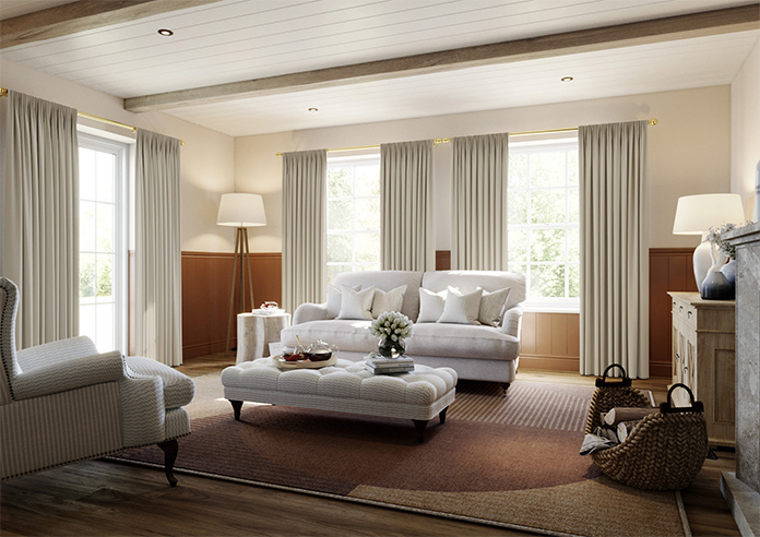 Berkshire Pencil Pleat, Fawn - Ready Made Curtains - Image 8